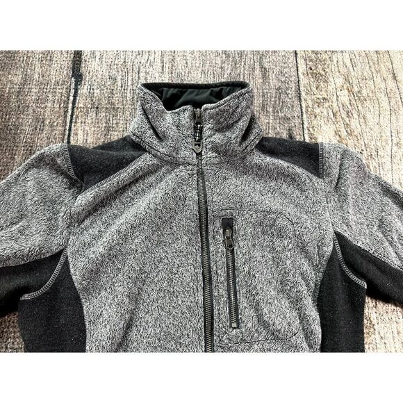 KUHL Women’s Medium Alpenlux Ash Gray Fleece Full Zip Wool Blend Jacket 4348 - Picture 2 of 11